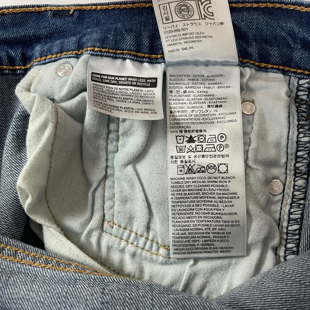 Levis 511 Jeans Mens 31x32 Blue Medium Wash Slim Fit Stretch Denim Preppy Casual